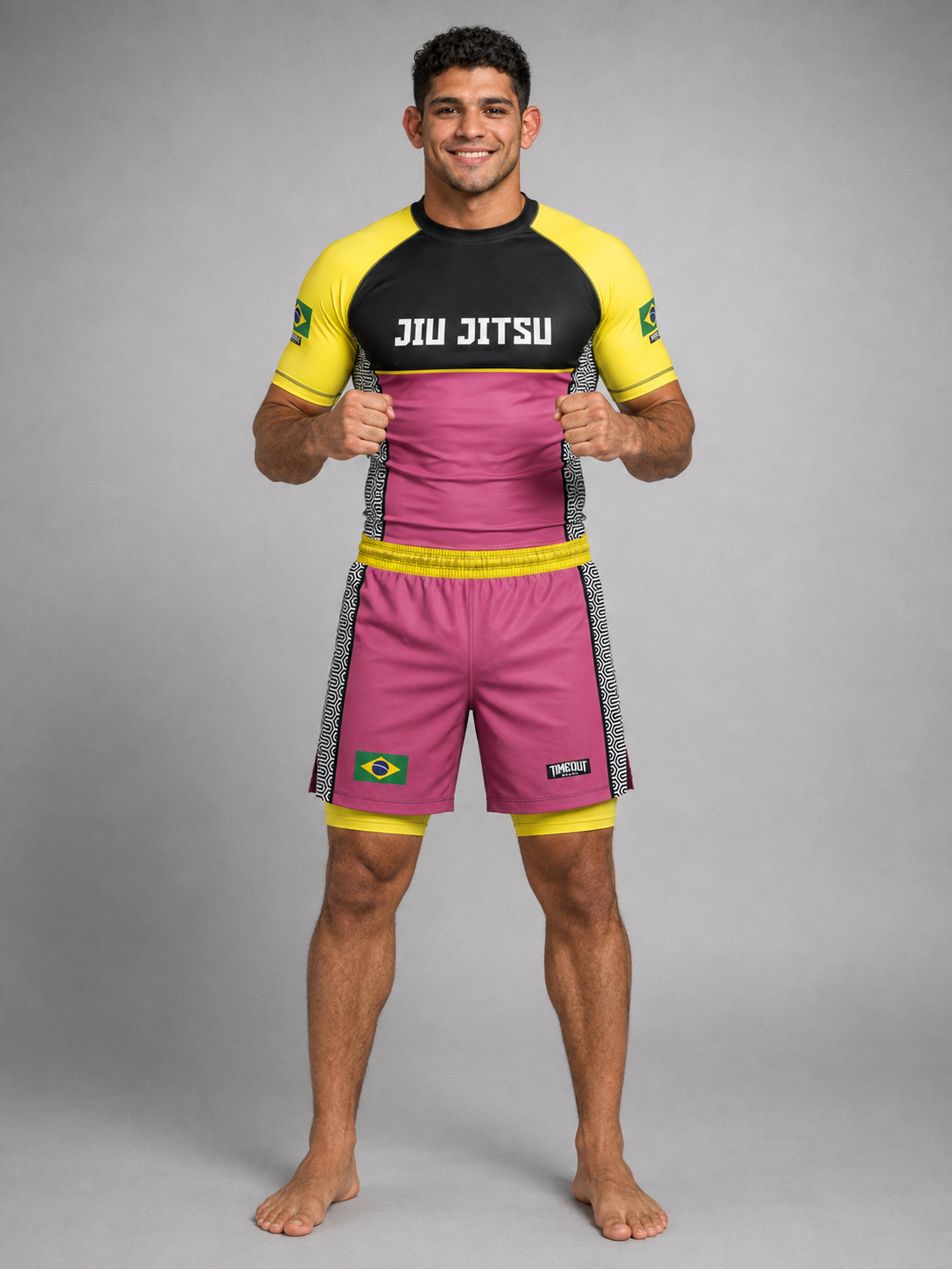RASHGUARD + SHORT NO GI - TMT YELPIN JIU JITSU