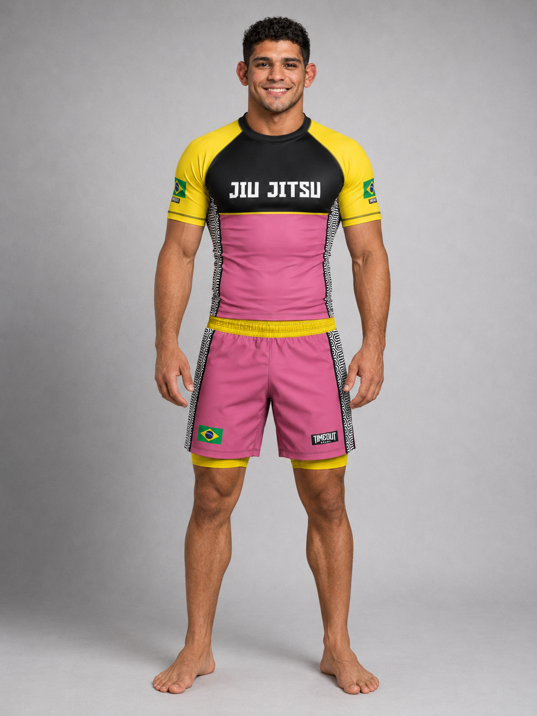 RASHGUARD + SHORT NO GI - TMT YELPIN JIU JITSU