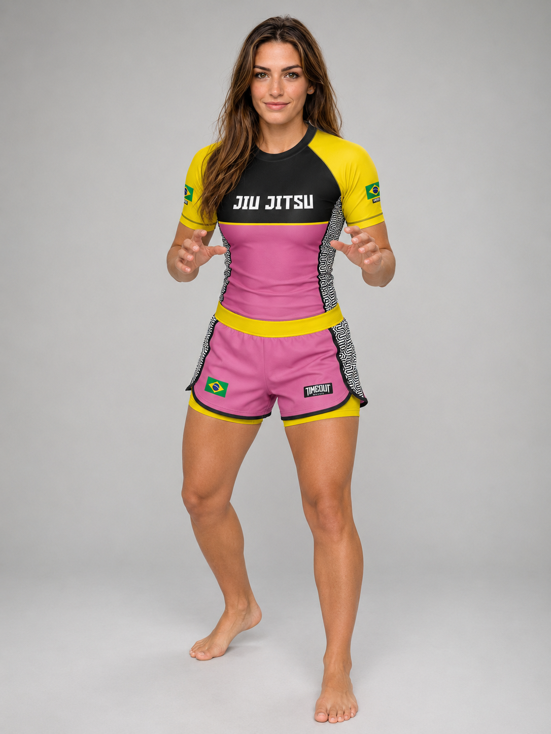 RASHGUARD + SHORT NO GI - TMT YELPIN JIU JITSU