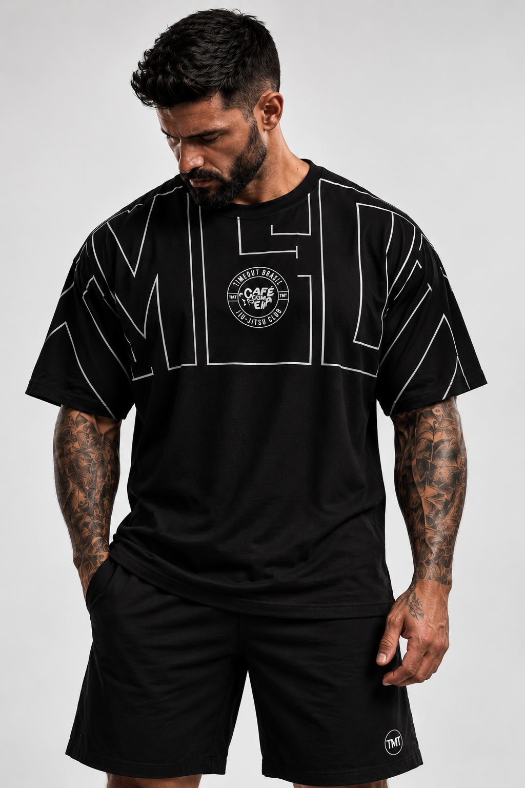 Oversized TMT Café com Peia BJJ Club