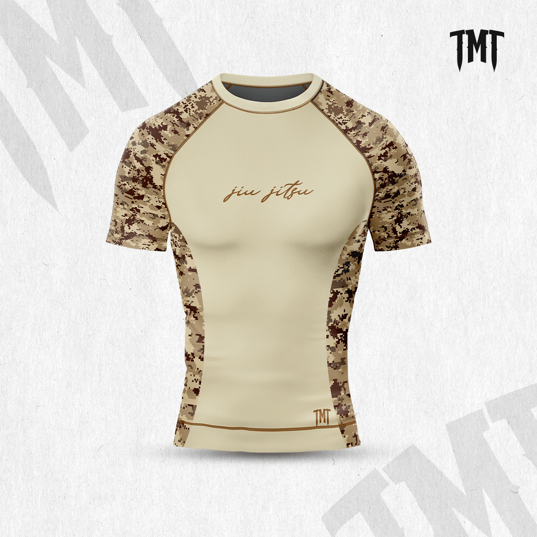 TMT CAMUFLAGE BJJ - BROW - Rashguard